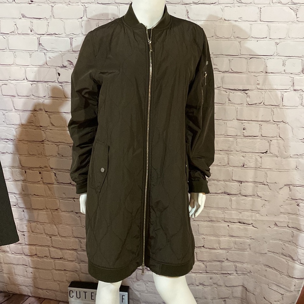 BCBG long quilted jacket